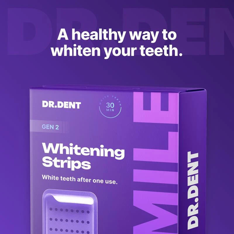 Purple Tooth Whitening Strips for Stain Removal