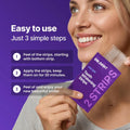 Purple Tooth Whitening Strips for Stain Removal
