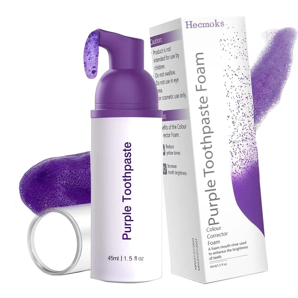 Purple Toothpaste for Teeth Whitening