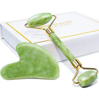 Jade Facial Roller and Gua Sha Set