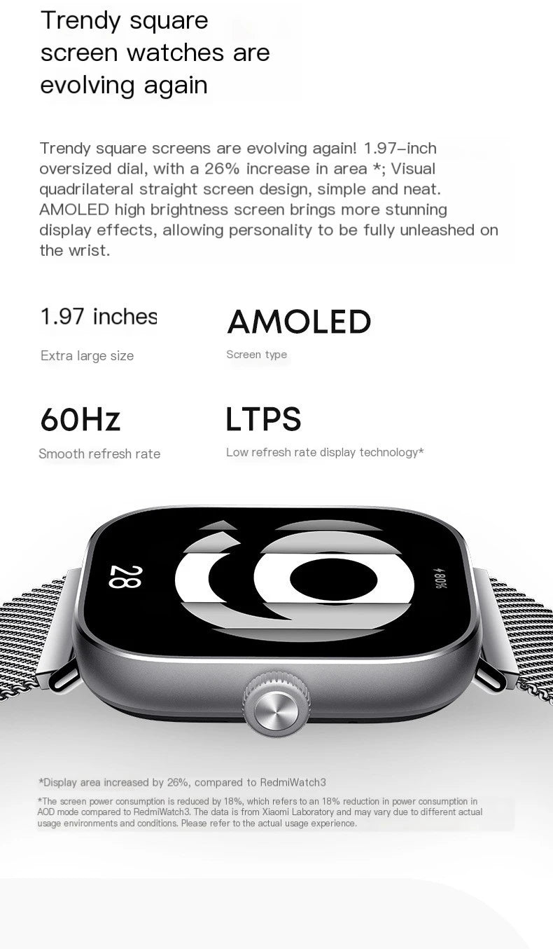 Xiaomi Redmi Watch 4 Smartwatch with Long Battery Life