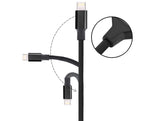 90-Degree USB Charging Cable for Apple & Android