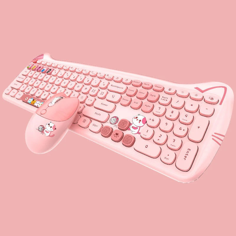 Punk Chic Wireless Keyboard & Mouse