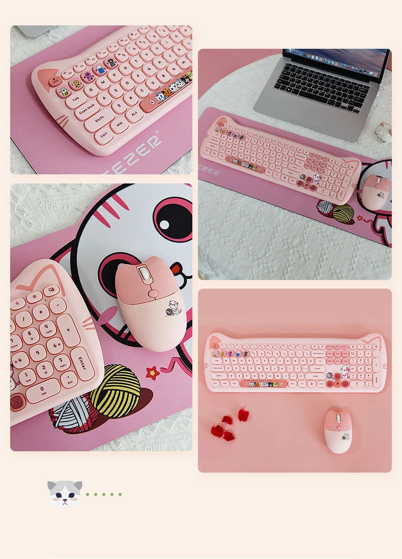 Punk Chic Wireless Keyboard & Mouse