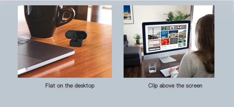 2K HD USB Webcam for Online Meetings and Streaming