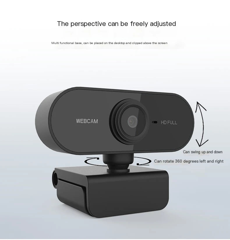 2K HD USB Webcam for Online Meetings and Streaming