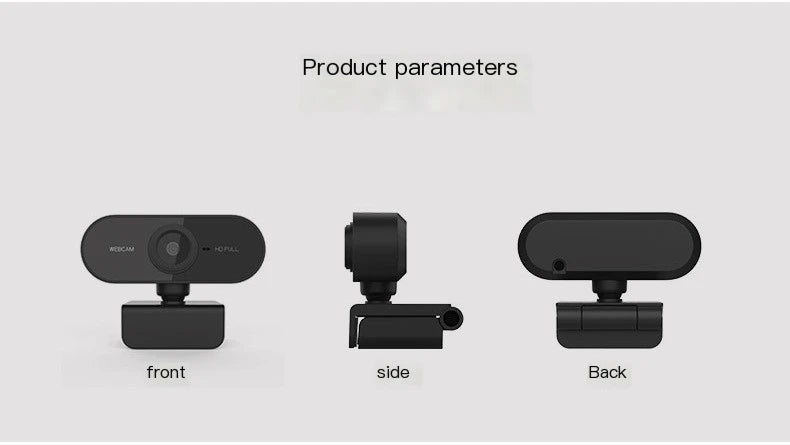 2K HD USB Webcam for Online Meetings and Streaming