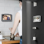 Waterproof Bath Phone Stand with Anti-Fog Screen