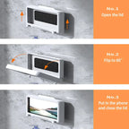Waterproof Bath Phone Stand with Anti-Fog Screen