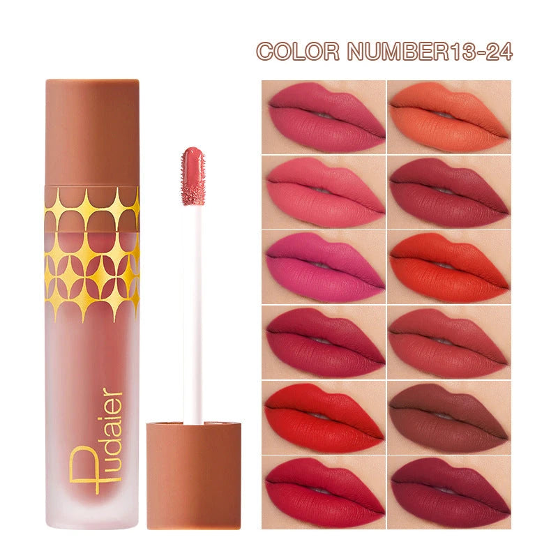 Pudaier 24-Color Matte Liquid Lipstick Wholesale