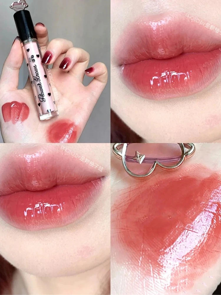 Flower Know Crystal Jelly Lip Glaze Moisturizing Lipstick