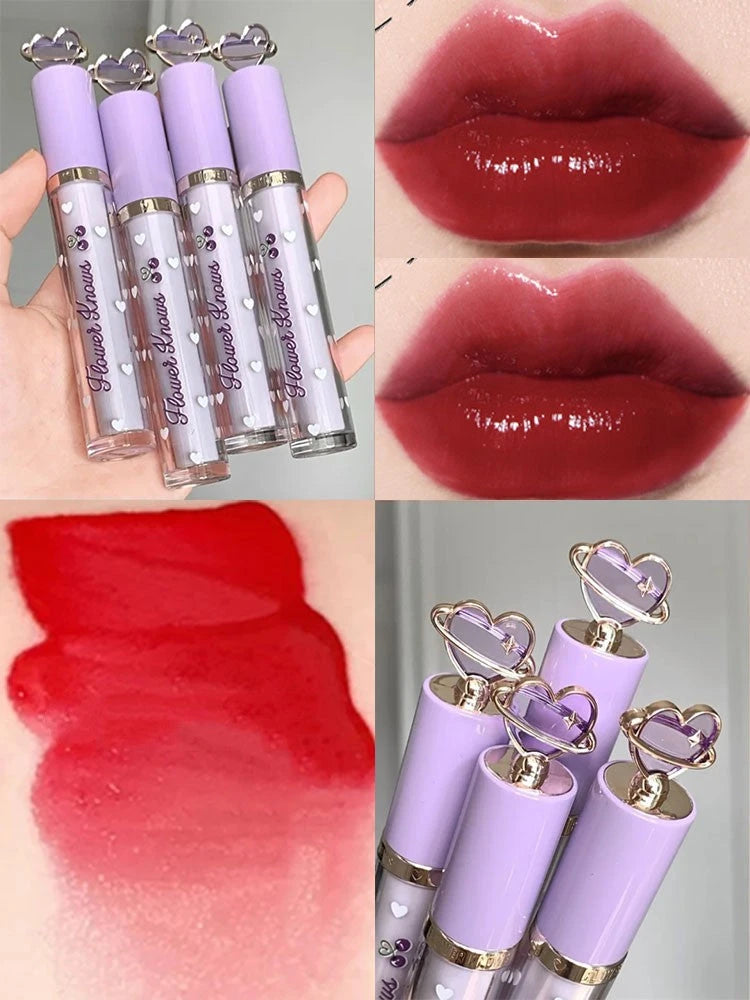 Flower Know Crystal Jelly Lip Glaze Moisturizing Lipstick