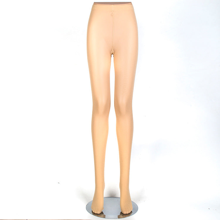 Women's Plus Size Velvet Tights - High Stretch Solid Color