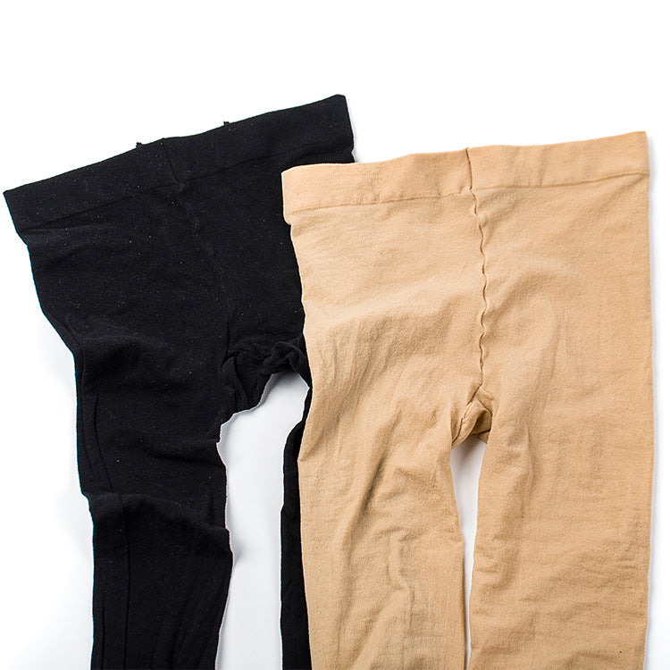 Women's Plus Size Velvet Tights - High Stretch Solid Color