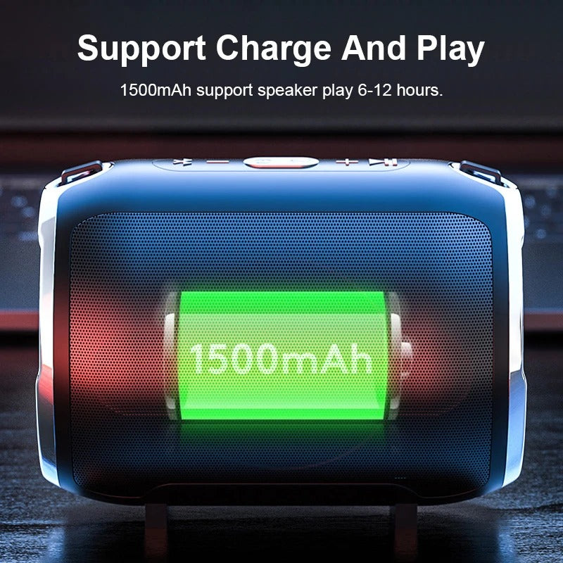RuggedBass Portable Bluetooth Speaker
