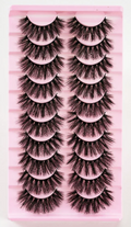 10 Pairs 3D Fluffy Faux Mink Thick Curling Lashes