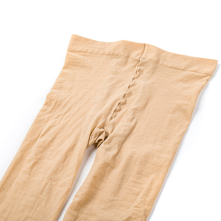 Women's Plus Size Velvet Tights - High Stretch Solid Color