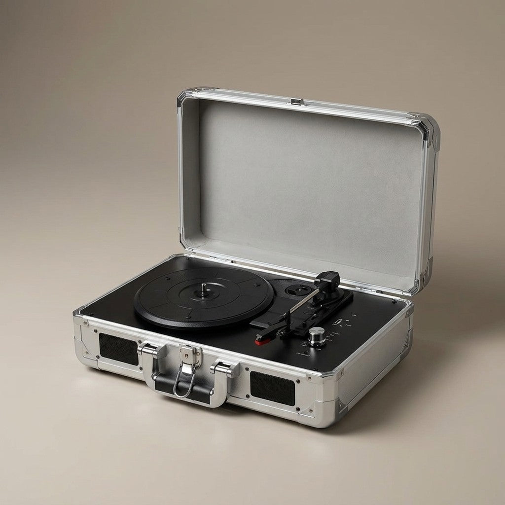 Vintage Bluetooth Record Player with USB Playback